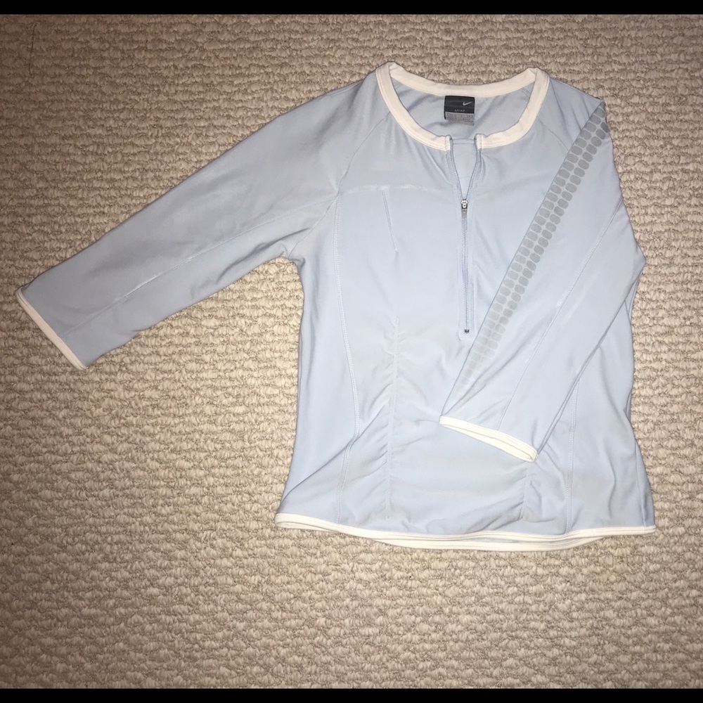 Nike 3/4 sleeve half zip top
